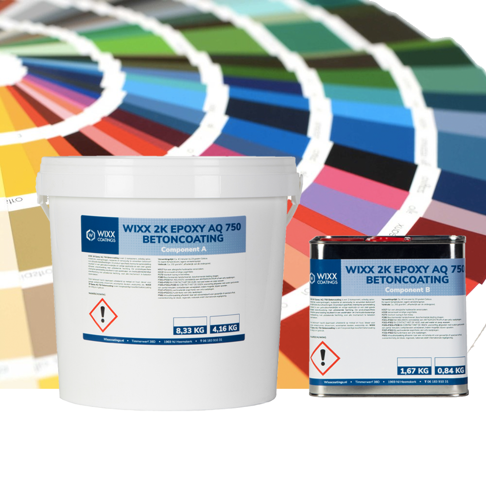 Wixx 2K Epoxy AQ 750 Betoncoating - Afbeelding 2