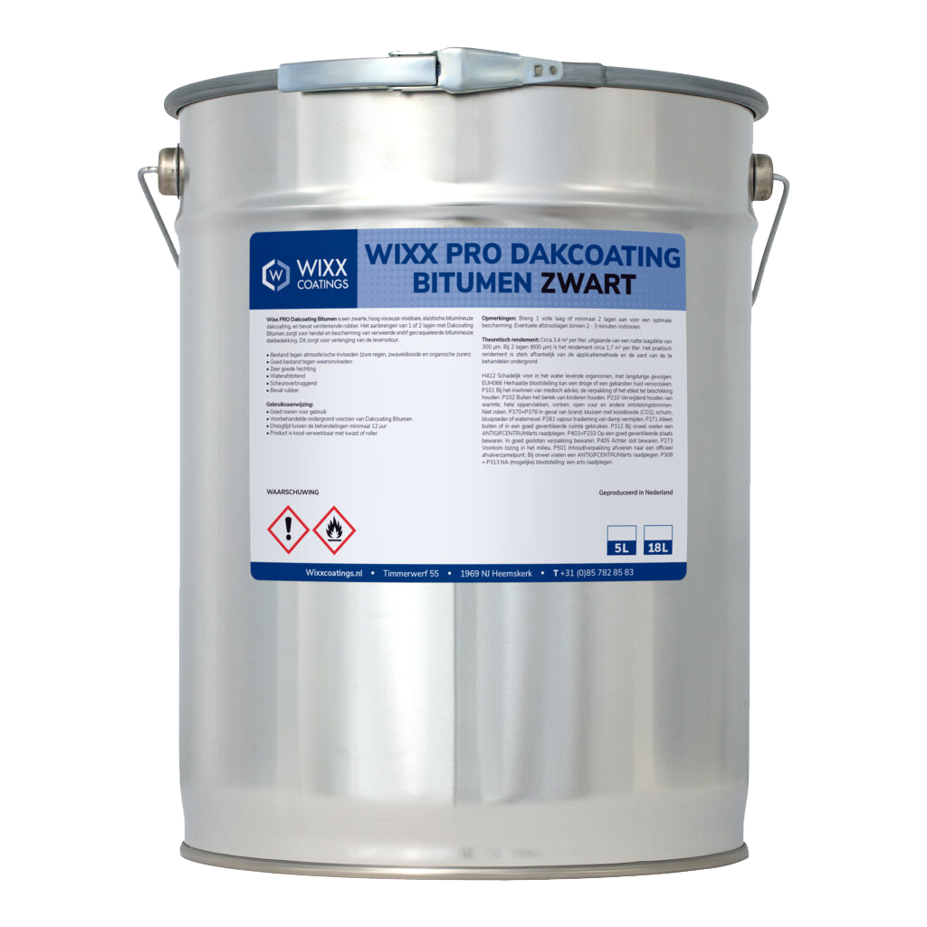 Wixx PRO Dakcoating Bitumen Zwart - Afbeelding 3