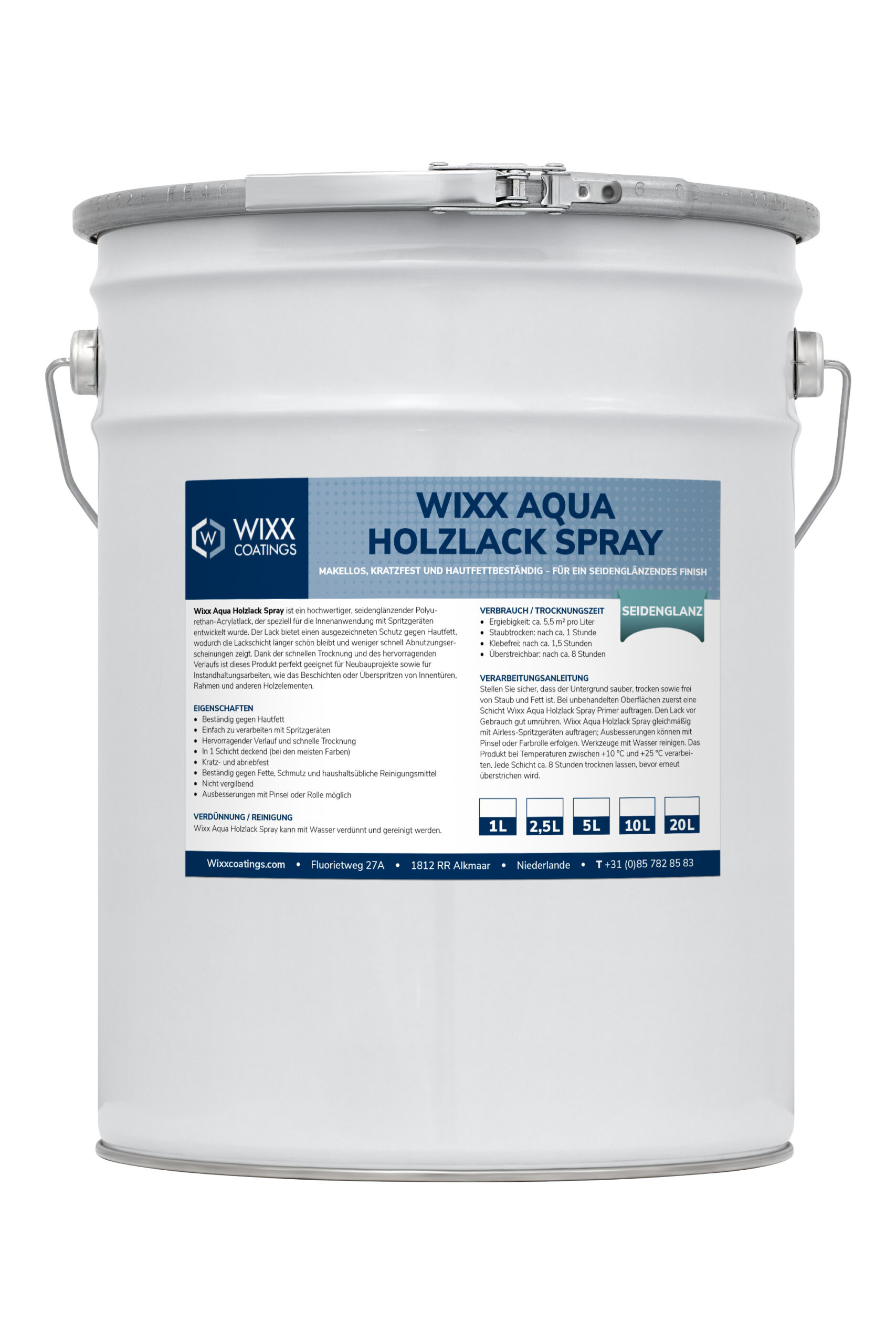Wixx Aqua Holzlack Spray Seidenglanz