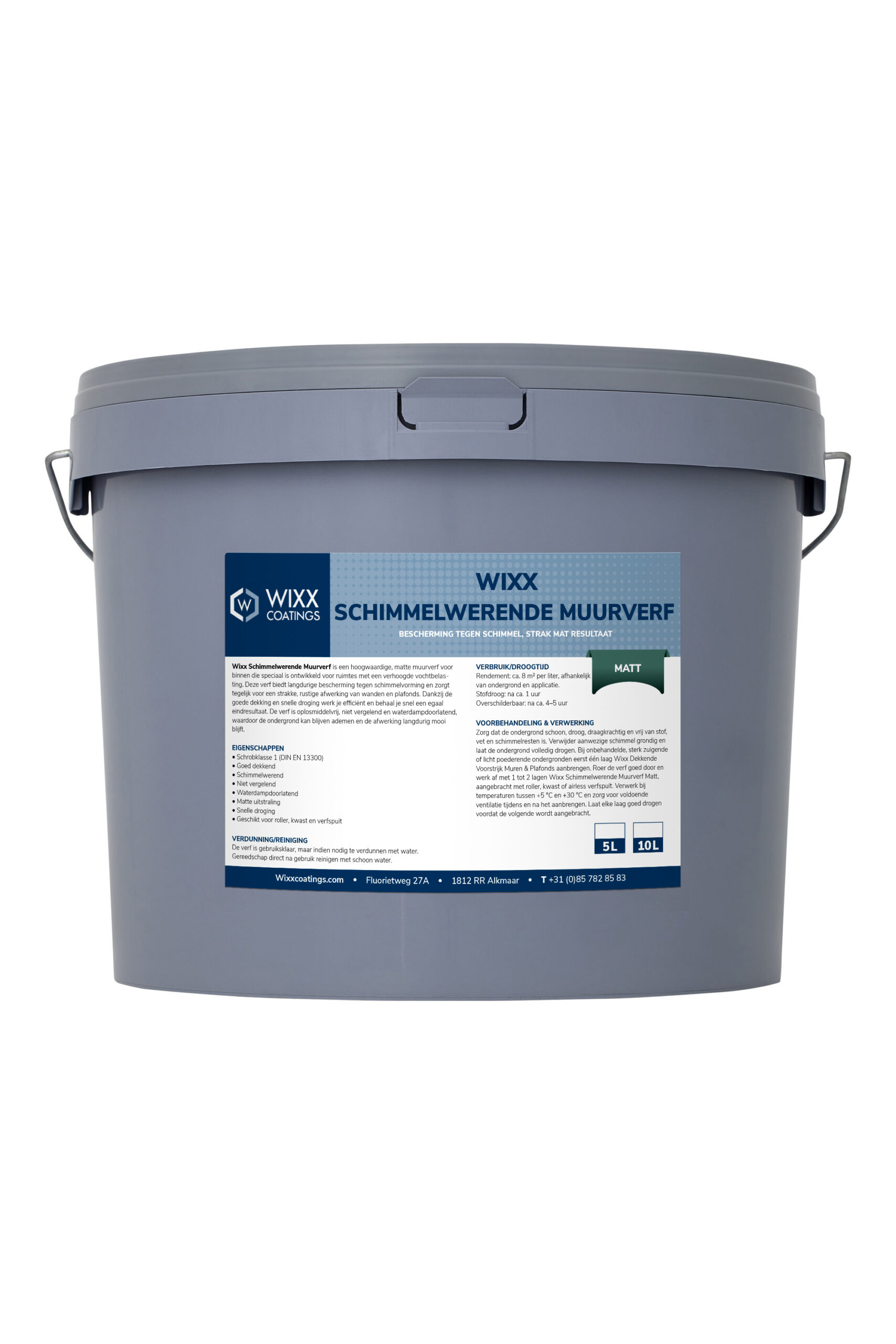 Wixx Peinture Murale Anti-Moisissure Mat